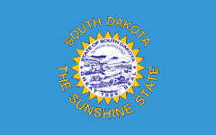 1963-1992 South Dakota State Flag 