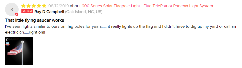 Orbital LED Solar Flag Pole Light Review