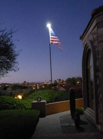 patriot flag pole light