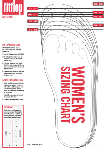 Fitflop Size Chart