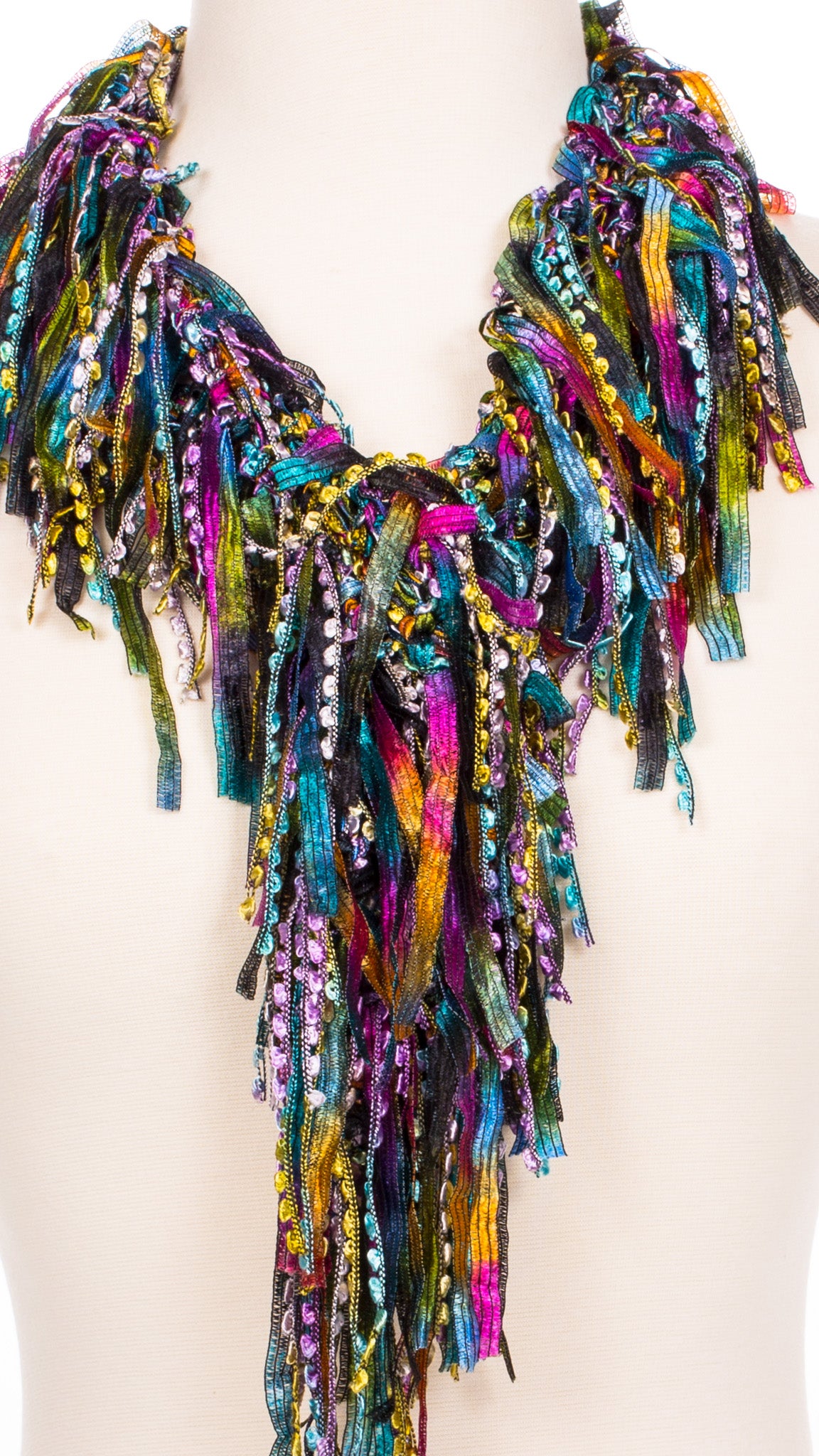 Sophisticated Rainbow Fringe Scarf - Terry's Boutique