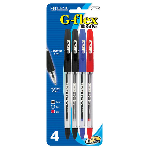 BAZIC 5 Color Optima Oil-Gel Ink Retractable Pen Bazic Products