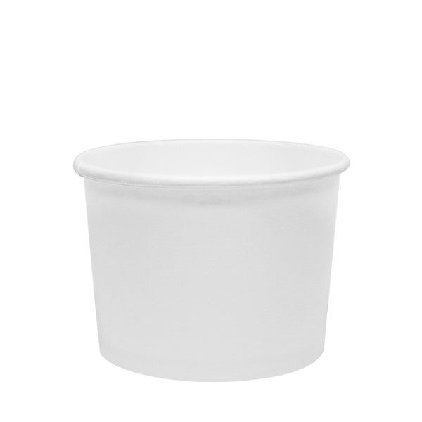 10 oz Paper Food Containers - White - 1,000 count - 96mm