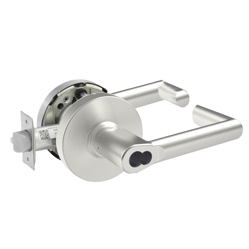 Sargent 60-10XG44-LMW Cylindrical Service Station Function Lever Lockset, LFIC Less Core, L Rose, MW Lever, Grade 1 - Sargent Door Hardware product image