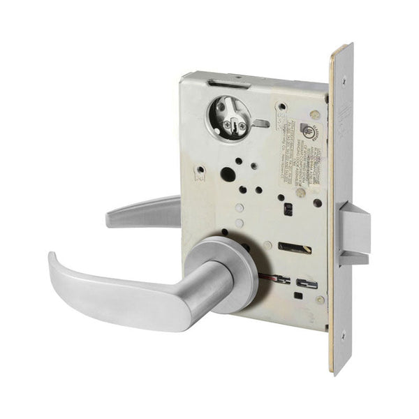 Sargent V20-60-IDP-PHR-R01-NAC-82281-12V-LNL-US26D Fail Secure Electrified Mortise Lock, R01, Door Position Switch, Privacy Indicator, PHR Deadbolt