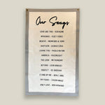 SAMPLE 'Our Songs' Fabric Wall Art