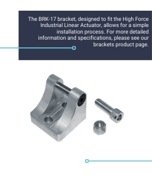 Mounting Bracket BRK-17 for High Force Industrial Actuator