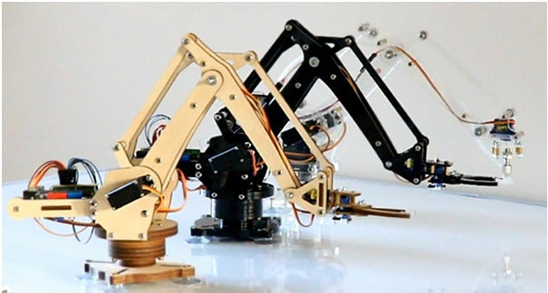 Three robotics arms