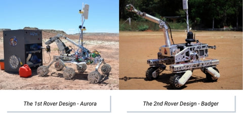 Photo of Mars rover the Aurora (2017) and the Badger (2018)