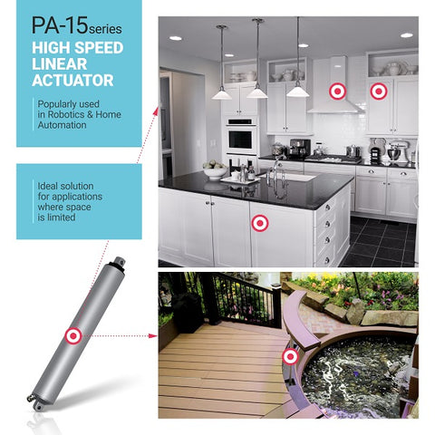 Where high-speed actuator PA-15 can be used in automated home 