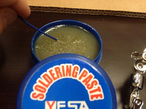 Photo of soldering paste 