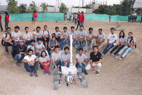 Photo of the team of students from the Centre For Innovation at IIT Madras