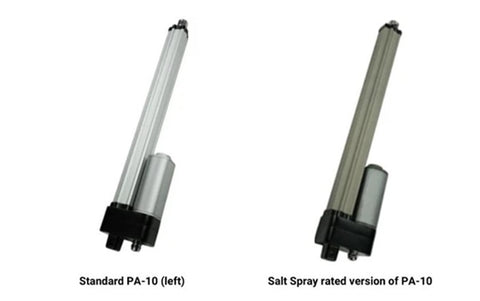Waterproof linear actuator PA -10 standard and salt spray