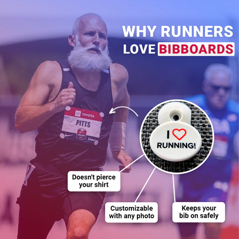 BibBoards SNAP-ONS for Event/Race Bibs / Marathons