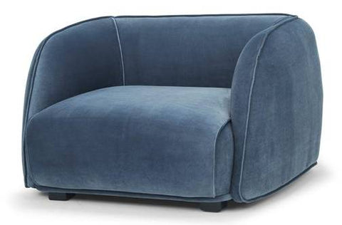 Troy Armchair - Dust Blue