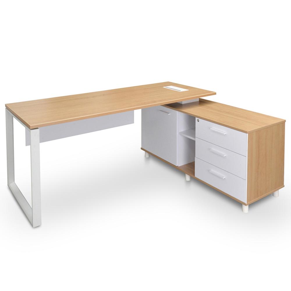 Halo 180cm Executive Office Desk With Right Return Natural