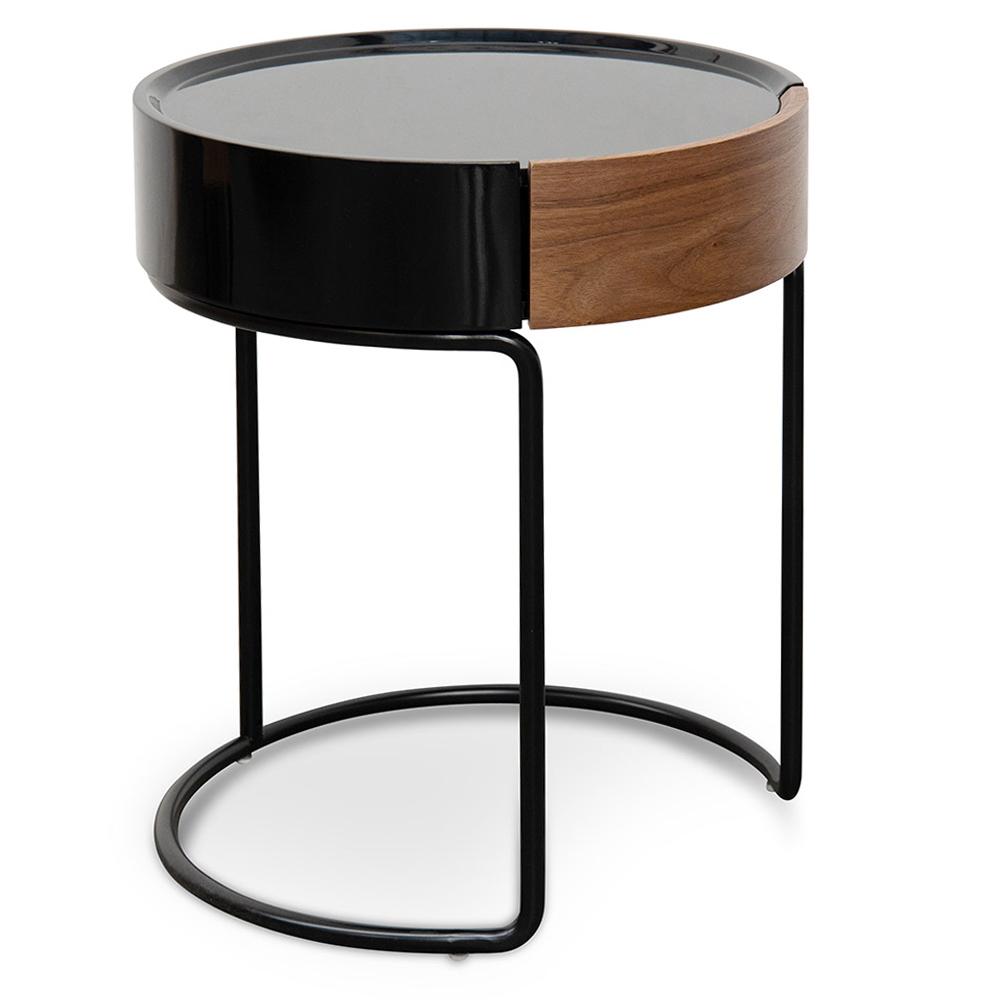 black scandi side table