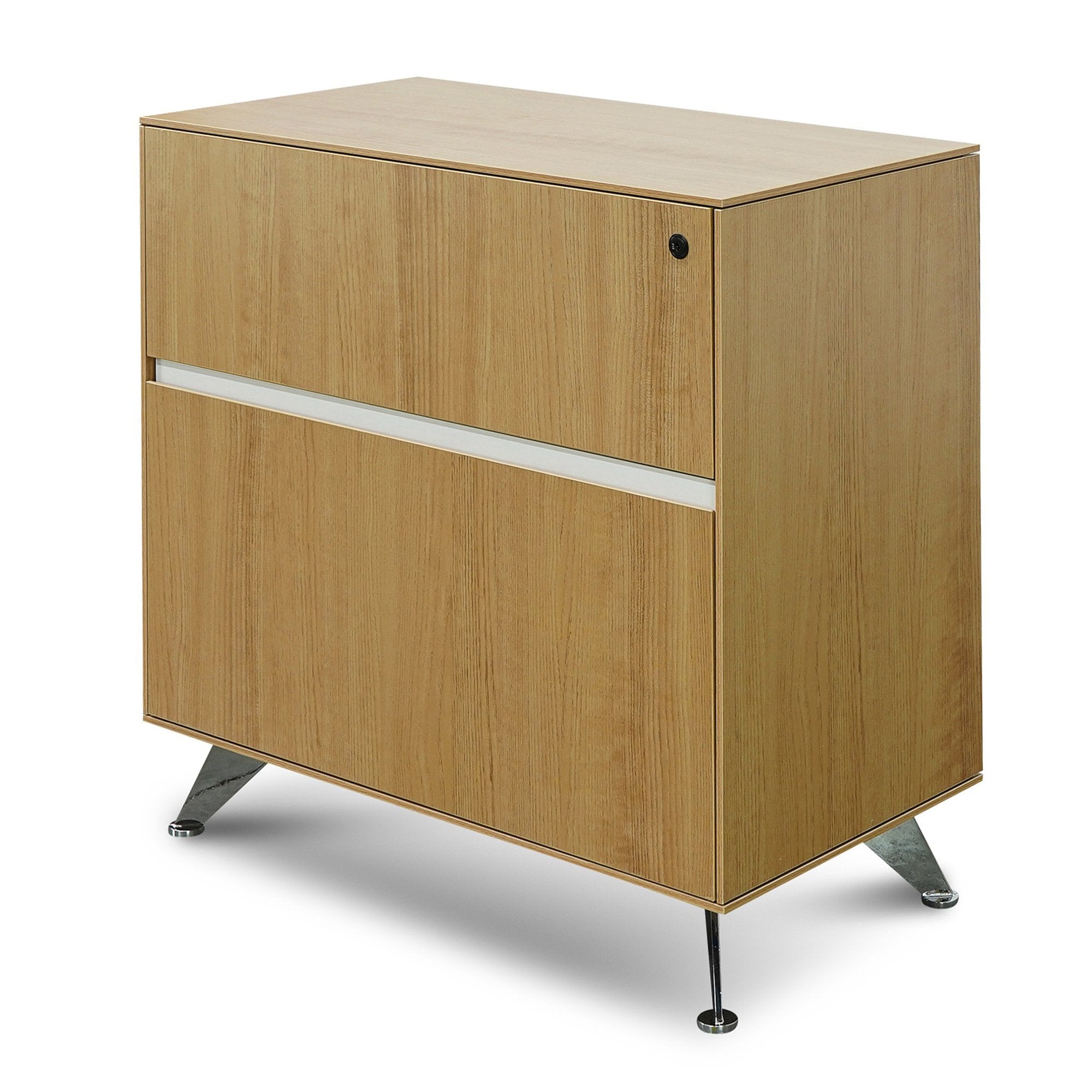 Excel 2 Drawer Lateral Wooden Filing Cabinet Natural Interior Secrets