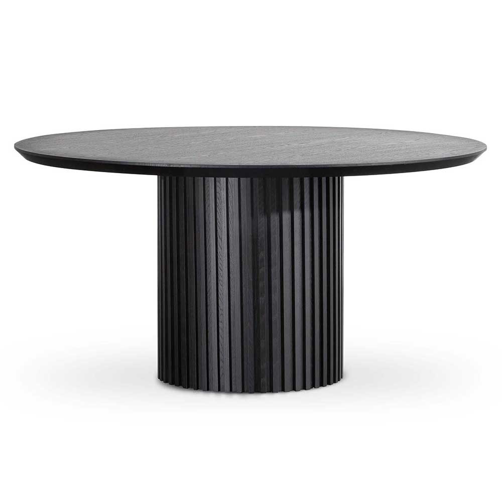 Marty 15m Wooden Round Dining Table Black Interior Secrets