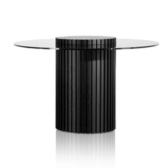 ROSARIO Round Dining Table 120cm - Stone Grey   Melbourne,  Sydney, Brisbane, Adelaide & Perth