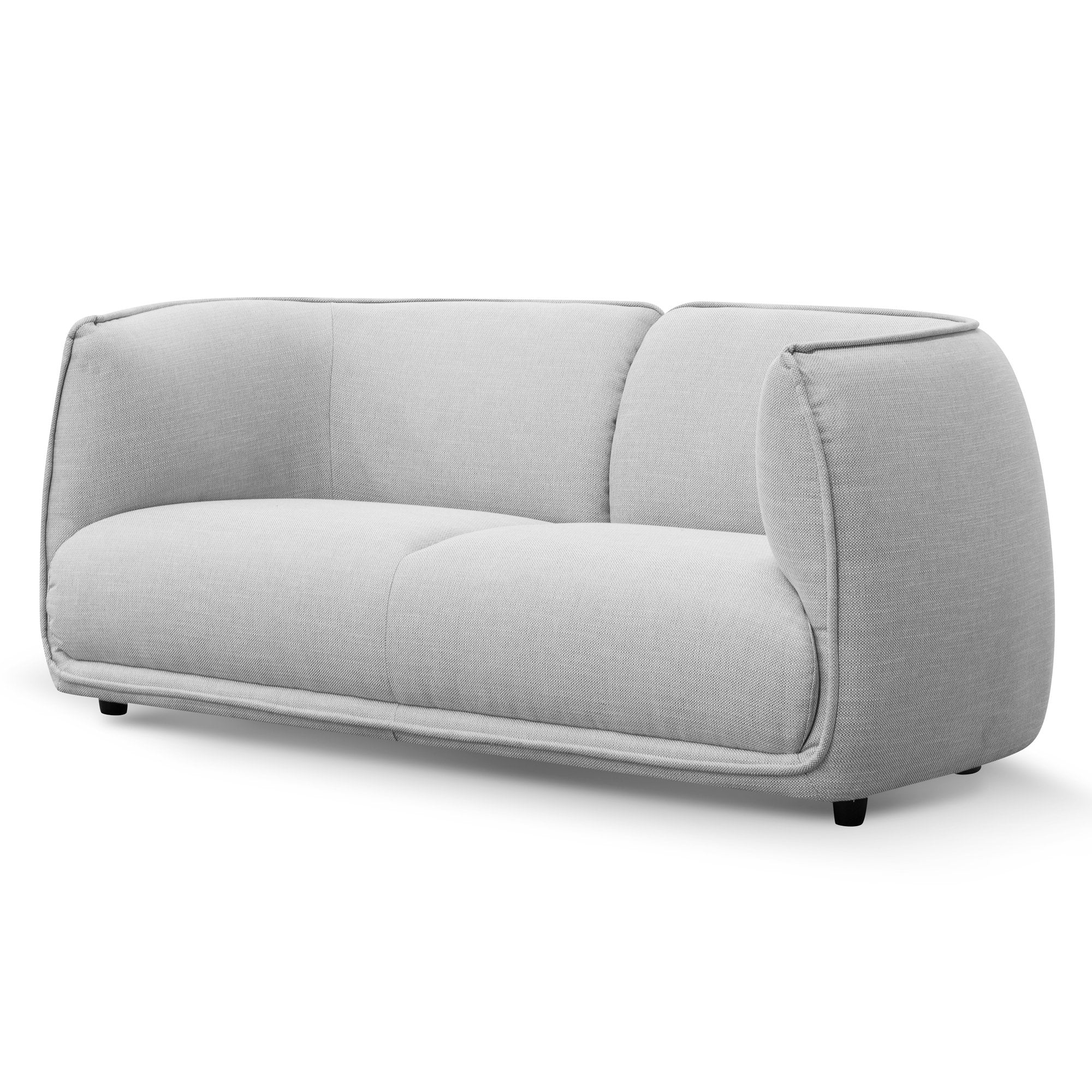 Chapman 2 Seater Fabric Sofa - Light Texture Grey | Interior Secrets