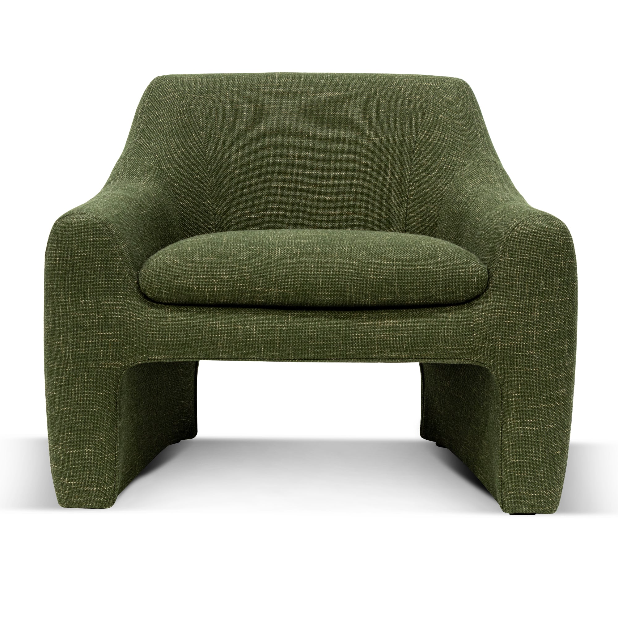 khaki armchair