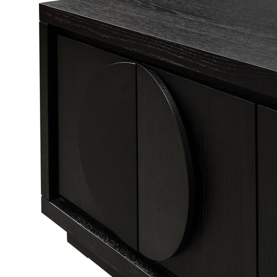 Bonnie 2m Wooden TV Entertainment Unit - Textured Espresso Black ...