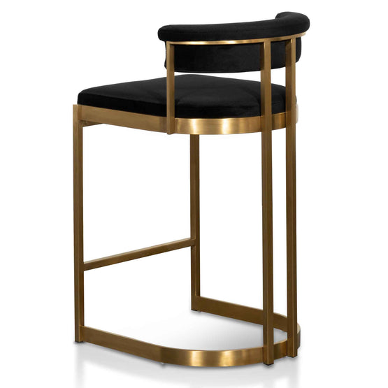 brass and black bar stools