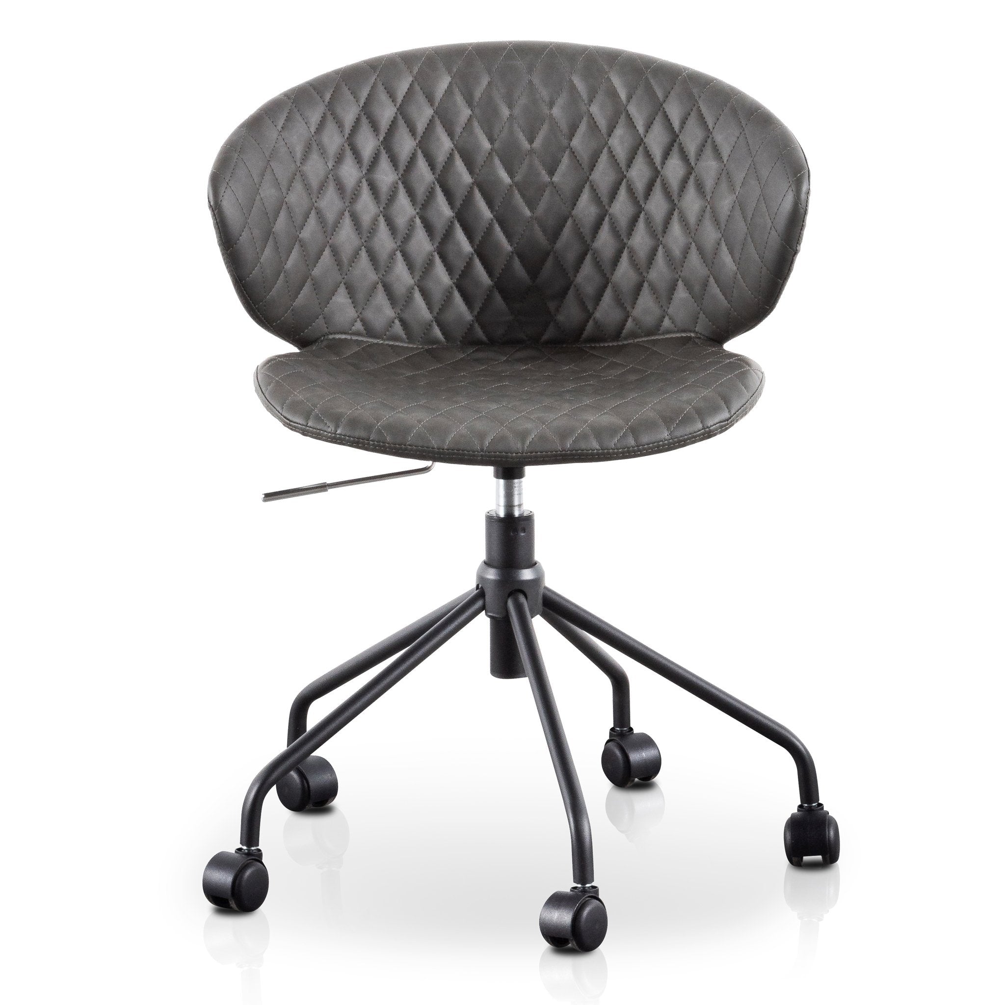amos office chair  charcoal with black base  interior secrets