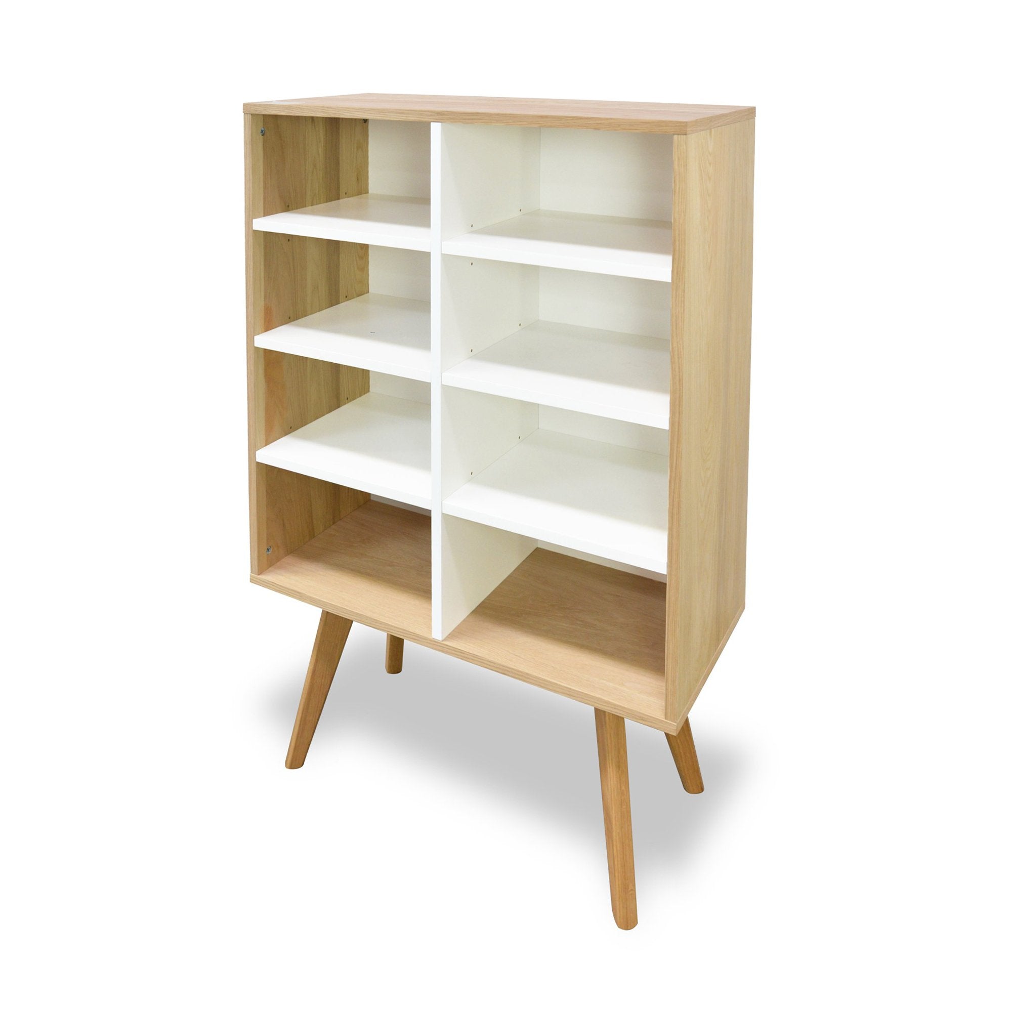 Evelyn Scandinavian Bookshelf Cabinet Interior Secrets