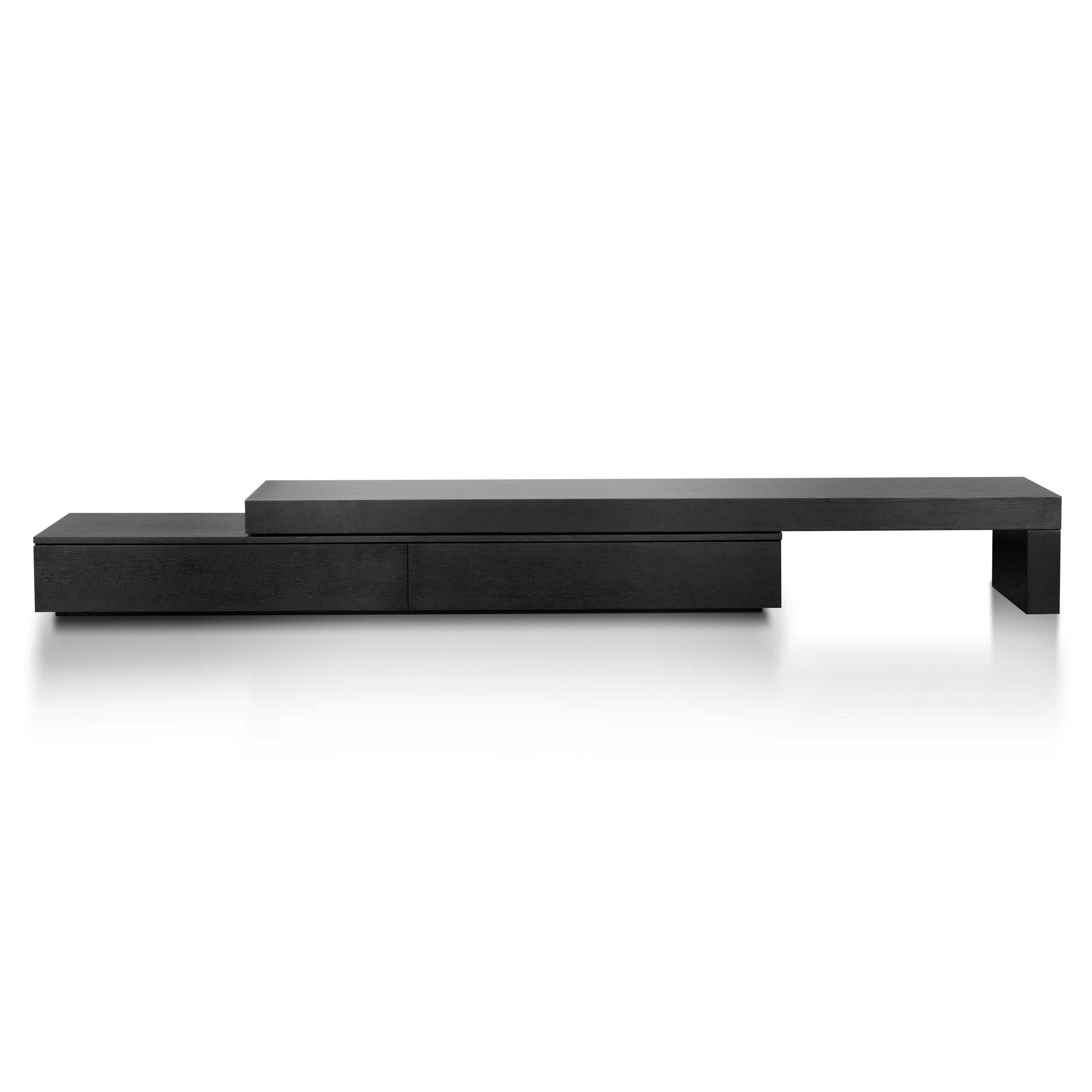 Katherine Extendable Tv Entertainment Unit Black Oak Interior Secrets