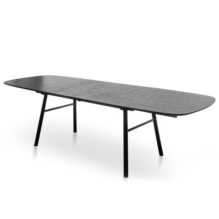 Kenny 6-8 Seater Extendable Dining Table 1.8-2.7m - Black Ash | Interior Secrets