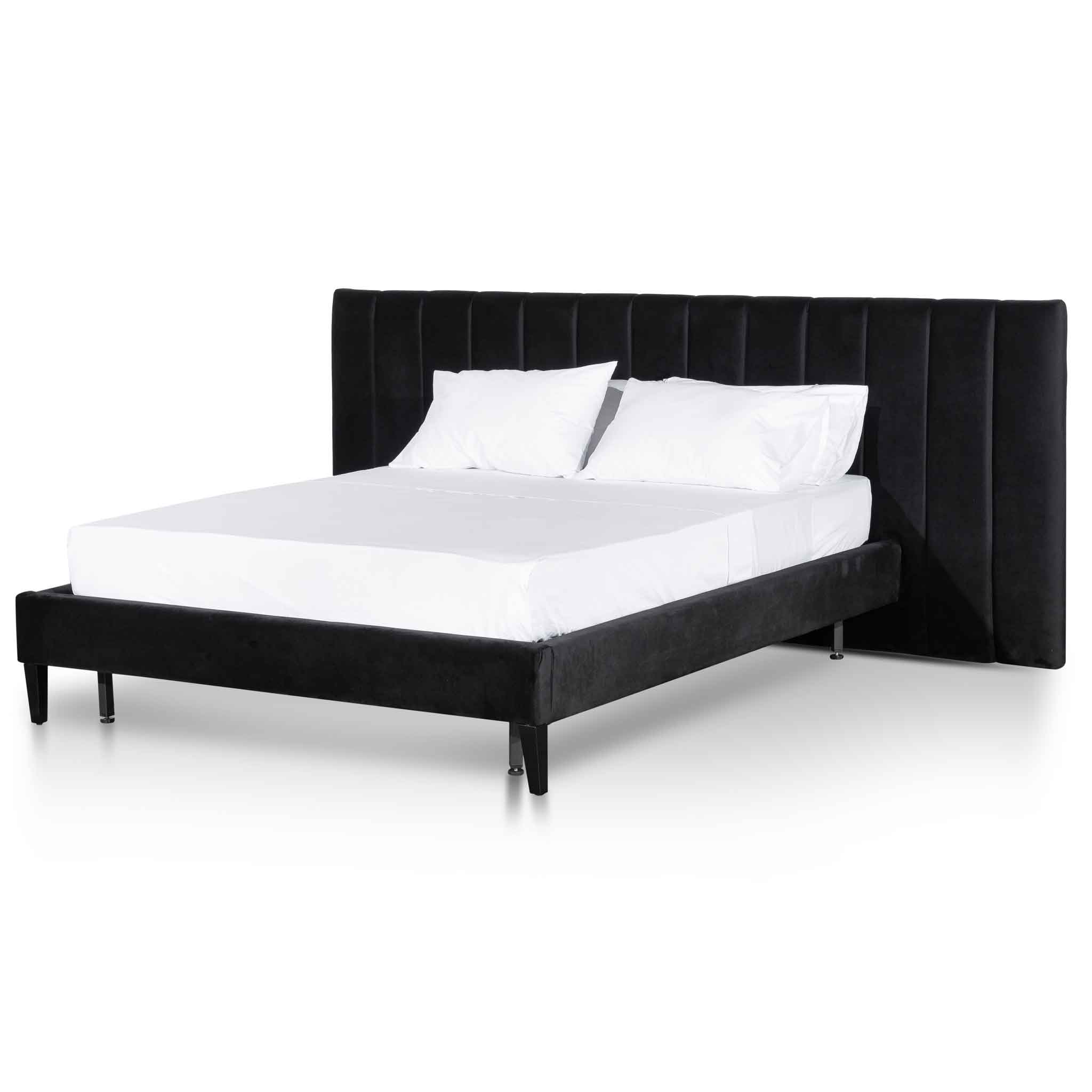 crushed velvet double beds with mattress