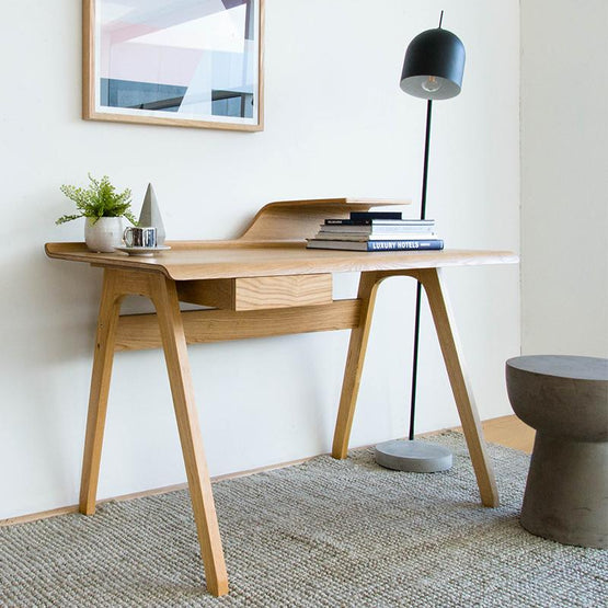 natural wood study table