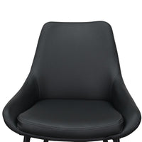 Set of 2 - Alfie Dining Chair - Black | Interior Secrets