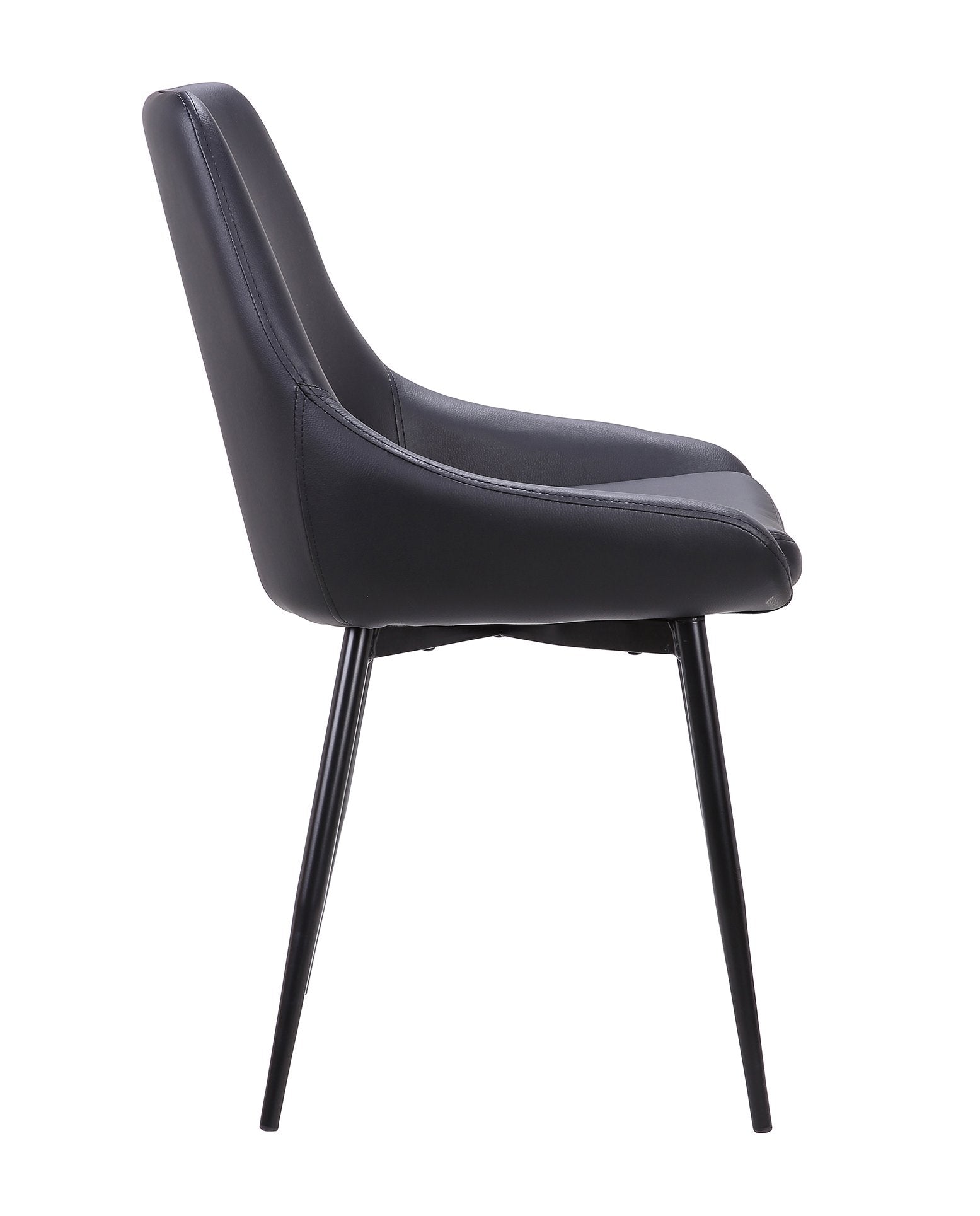 black dining chairs