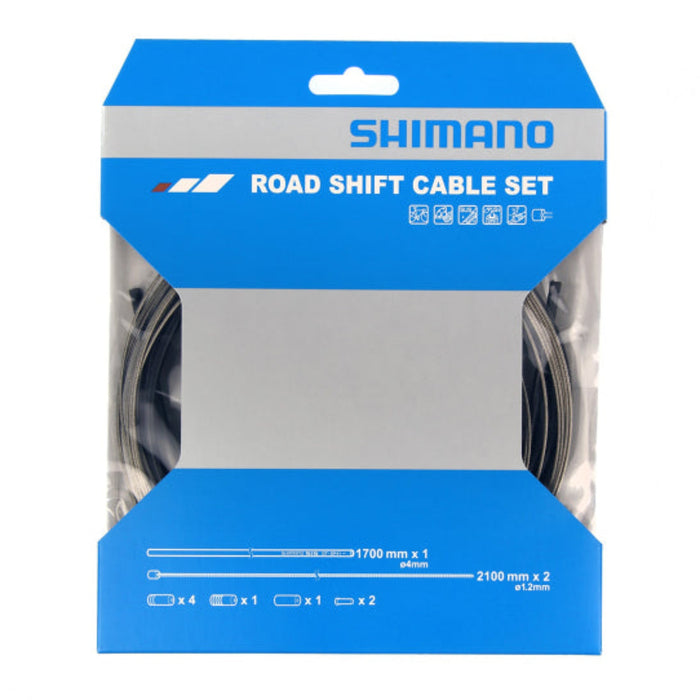 Shimano Road Stainless Gear Cable Kit Black | ABC Bikes