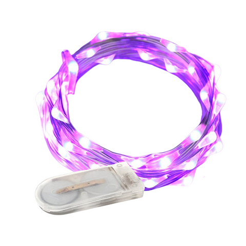 purple led battery operated lights