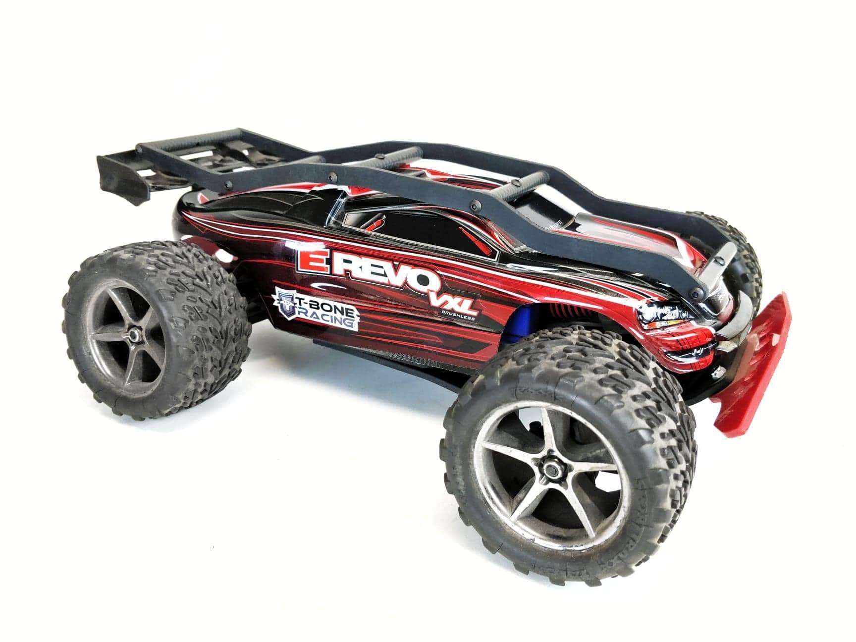 Traxxas 1 16 E Revo Chassis Brace From T Bone Racing Covered By Tbr S And Has An Optional Wheelie Bar