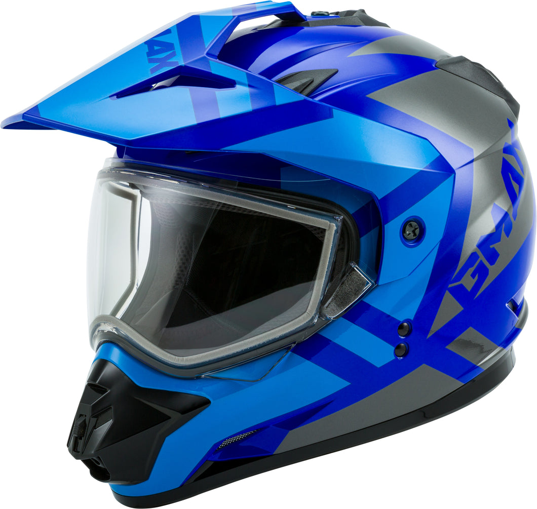 dual sport helmet blue