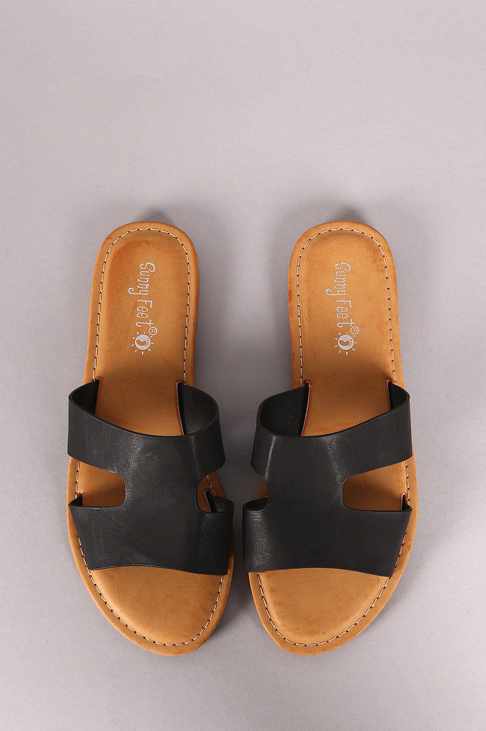 Sunny Feet H-Band Slide Flat Sandals 