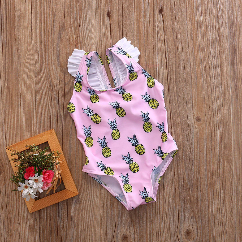 pink pineapple bathing suit