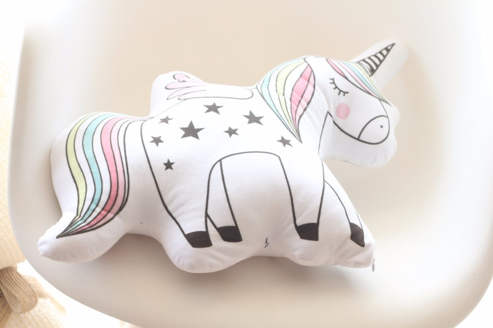 unicorn plush pillow