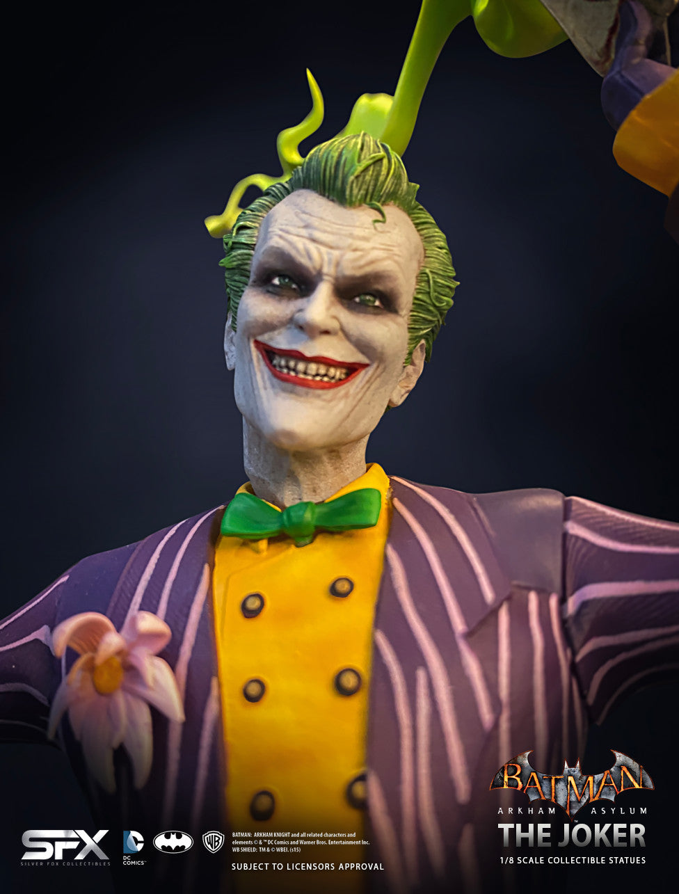 Silver Fox Collectibles : Batman: Arkham Asylum - The Joker 1/8 statue Joker-AKAYLM-I016
