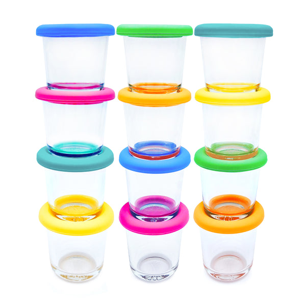 Leakproof Baby Food Storage - 12 Container Set, Small Plastic Containers with