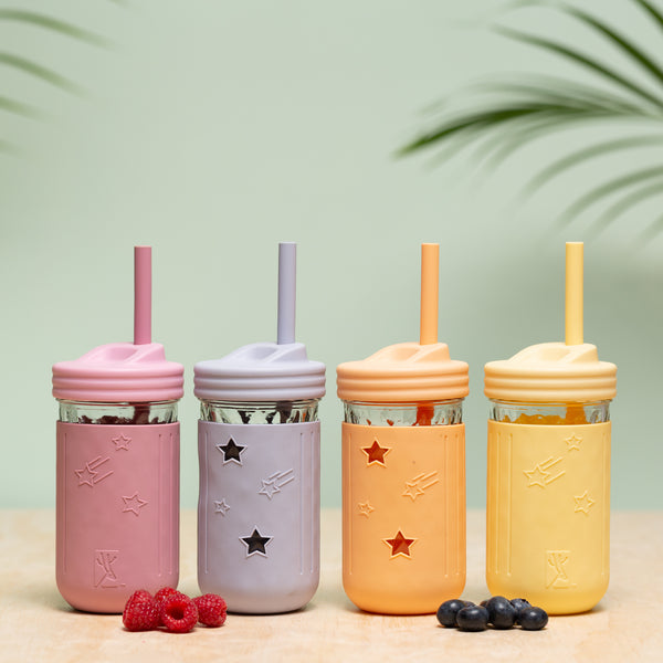 6 Pcs 16oZ Mason Drinking Jars with Lids 100% Recycled Glass Bottles and  Drinking Straws with 3 Extra Free Sealing Lid