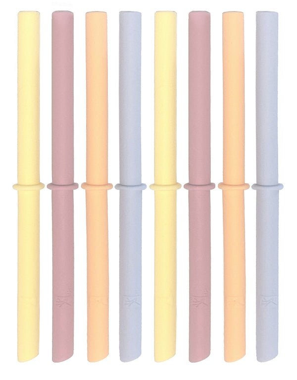 Silicone Straws with Stoppers, 7.9/20cm Length