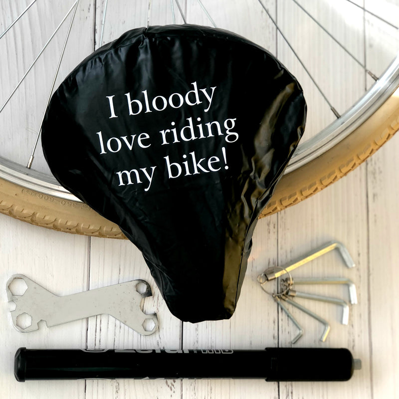 personalised bike seat cover