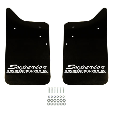 Toyota LandCruiser (07/2021-current) Superior Engineering Superior Premium Mudflaps Suitable for Toyota LandCruiser 300 Series Rear-No Flare - 300MUDFLAPR-NOF Product Image