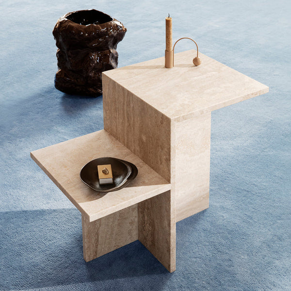 ferm LIVING, Mineral Sculptural Table - Bianco Curia